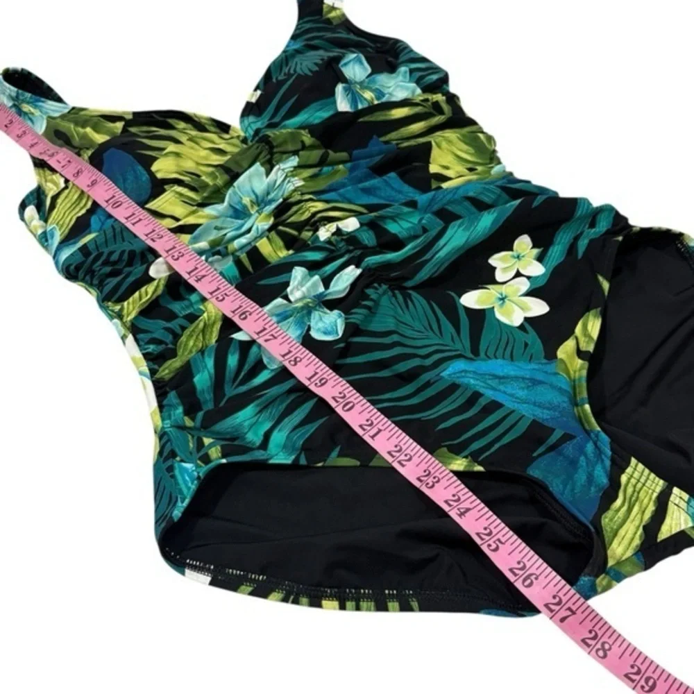 Coco Reef $146 Women's Contours Solitaire V-Neck One Piece‎ Swimsuit 12 36C - Picture 8 of 12